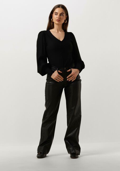 Zwarte GESTUZ Blouses RIFAGZ V-NECK BLOUSE - large