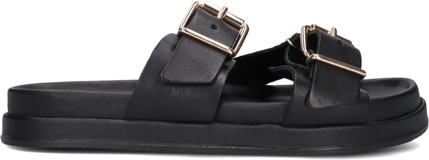 Lina Locchi Slippers
Dames Led 2 Band Slipper Dz, Maat: 36, Materiaal: Leer, Kleur: Zwart