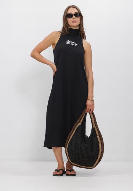 Zwarte PENN & INK Midi jurk DRESS PRINT - large