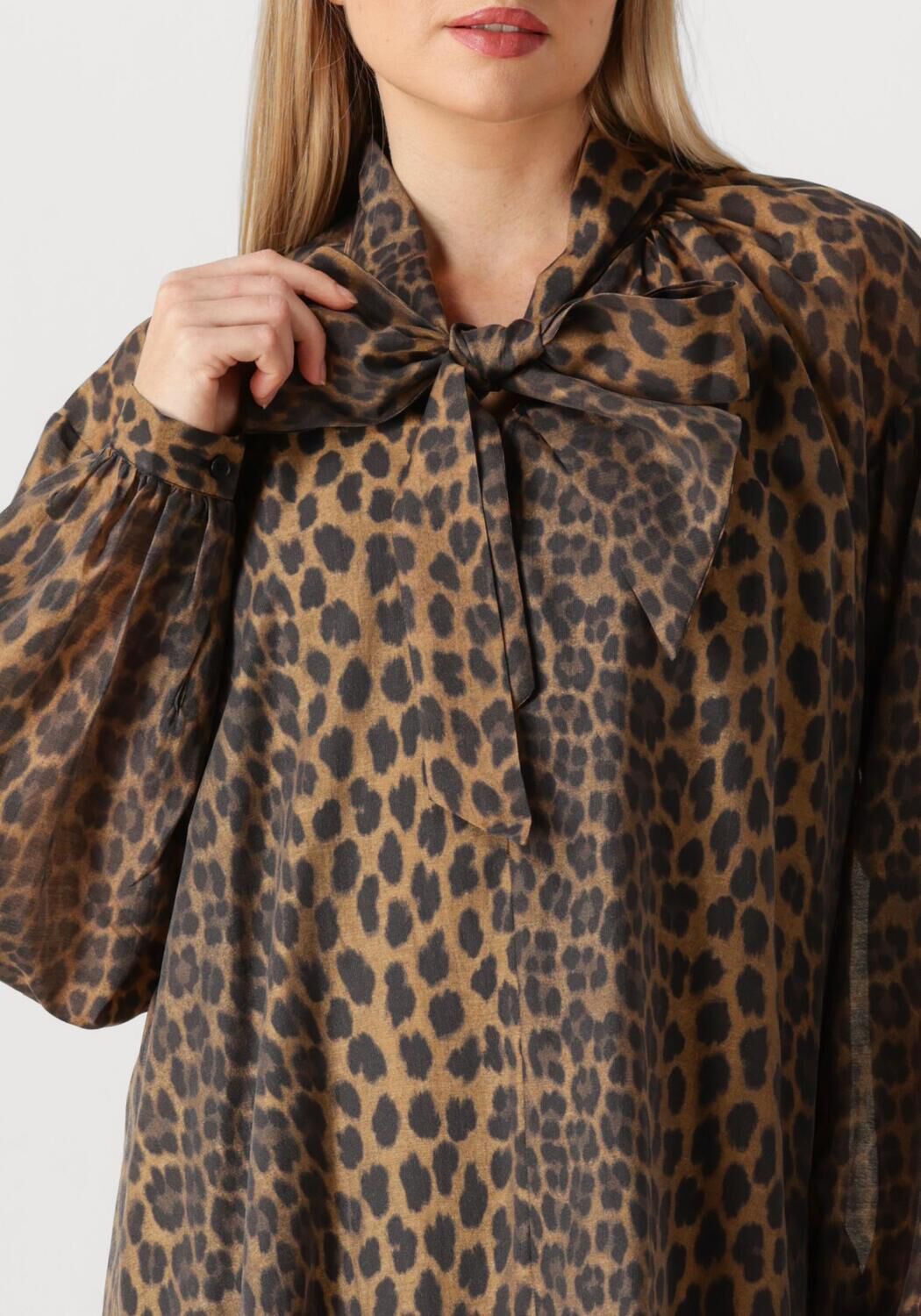 Bruine DANTE6 Mini jurk LEIGH LEOPARD DRESS - large