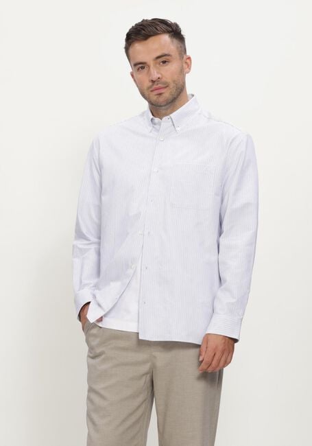 Blauwe APC Casual overhemd CHEMISE MATEO LOGO - large
