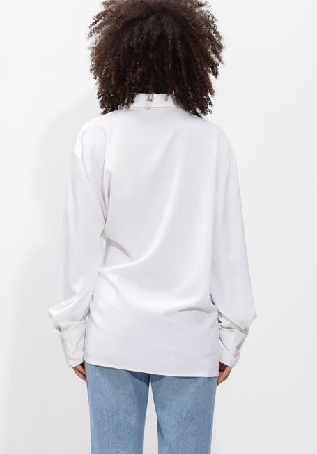 Witte OLAF HUSSEIN Blouses DRAPEY ASYMMETRIC SHIRT - large