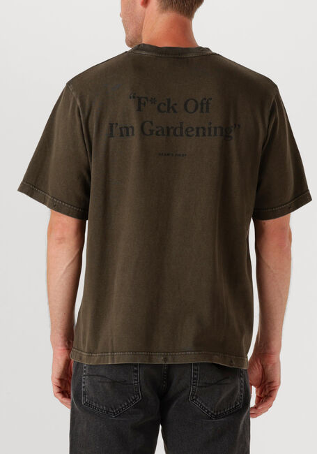 Grijze BRAM'S FRUIT T-shirt DISTRESSED F*CK OFF T SHIRT - large