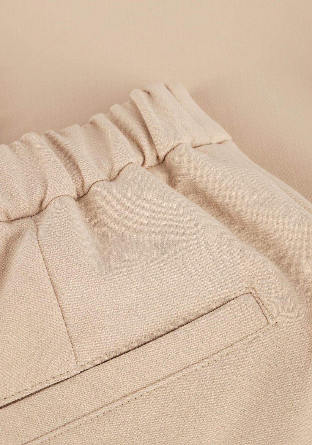 Beige SUMMUM Wijde broek TROUSERS FOAM UNI_ - large