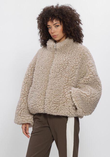 Beige PENN & INK Teddy jas W26C384 - large
