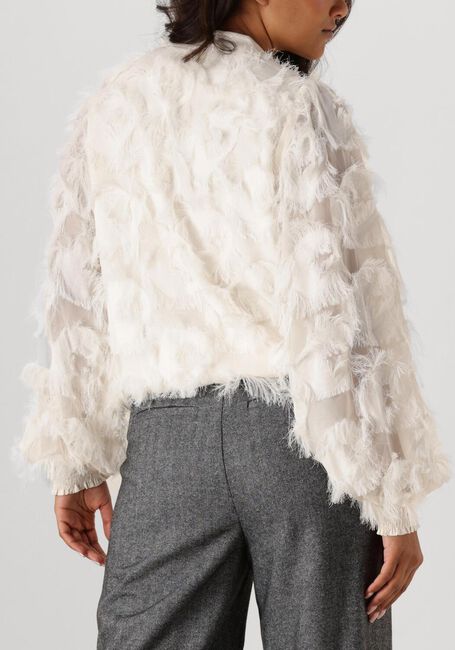 Witte SUMMUM Blouses BLOUSE FRINGE FLUFFY - large