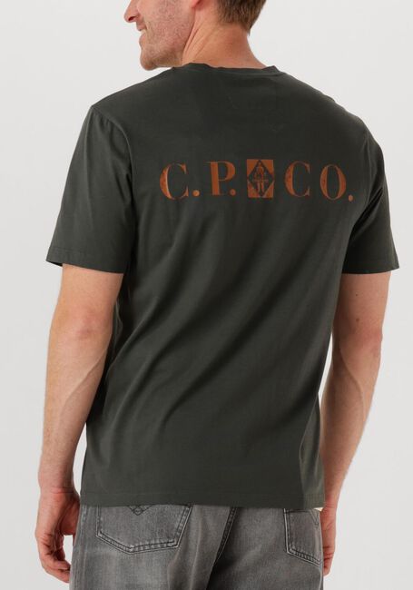 Donkergroene CP COMPANY T-shirt T SHIRTS SHORT SLEEVE IN JERSEY 30/1 - large