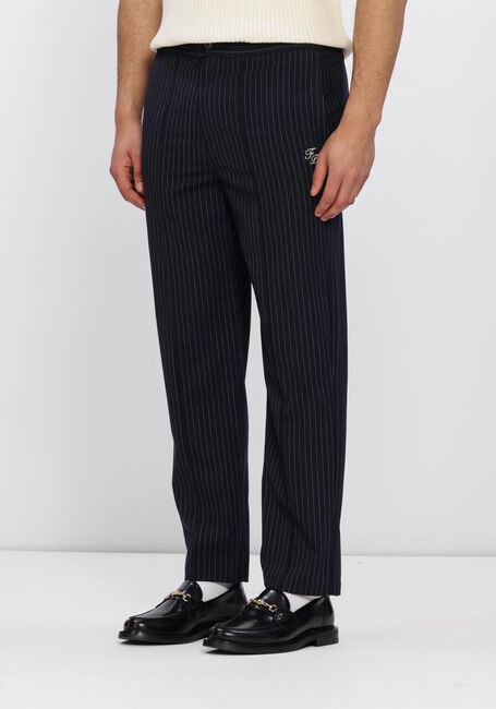 Blauwe FILLING PIECES Chino COACH PANTS PINSTRIPE - large