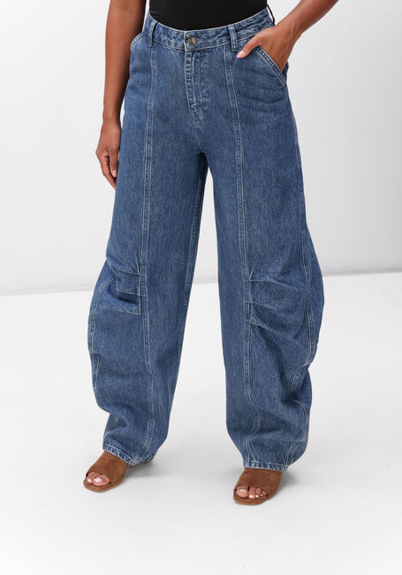 Donkerblauwe ROTATE Broeken DENIM CARGO PANTS - large