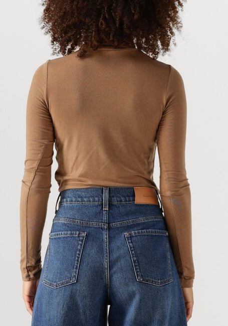 Bruine SECOND FEMALE Vest MATIMA T-NECK TEE - large