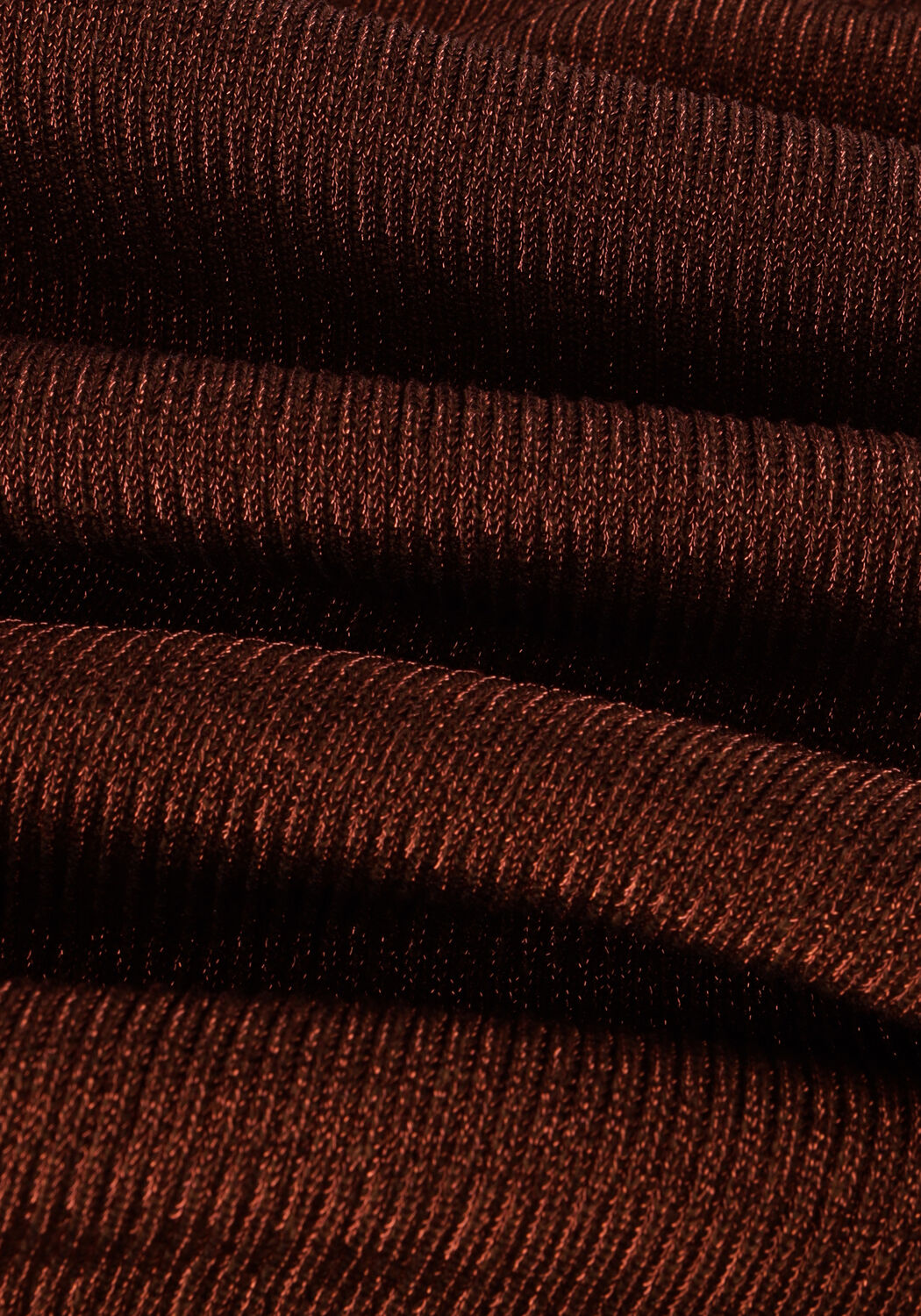 Bronzen GESTUZ Midi jurk SILVIGZ LS LONG DRESS - large