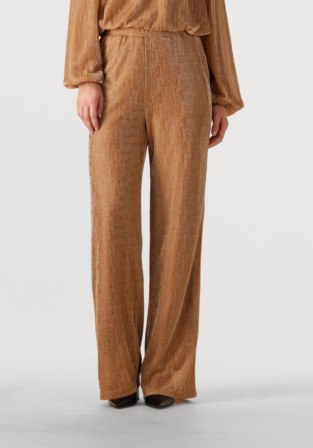 Amaya Amsterdam Wijde Broek Dames Mikki, Maat: M, Kleur: Brons afbeelding 1