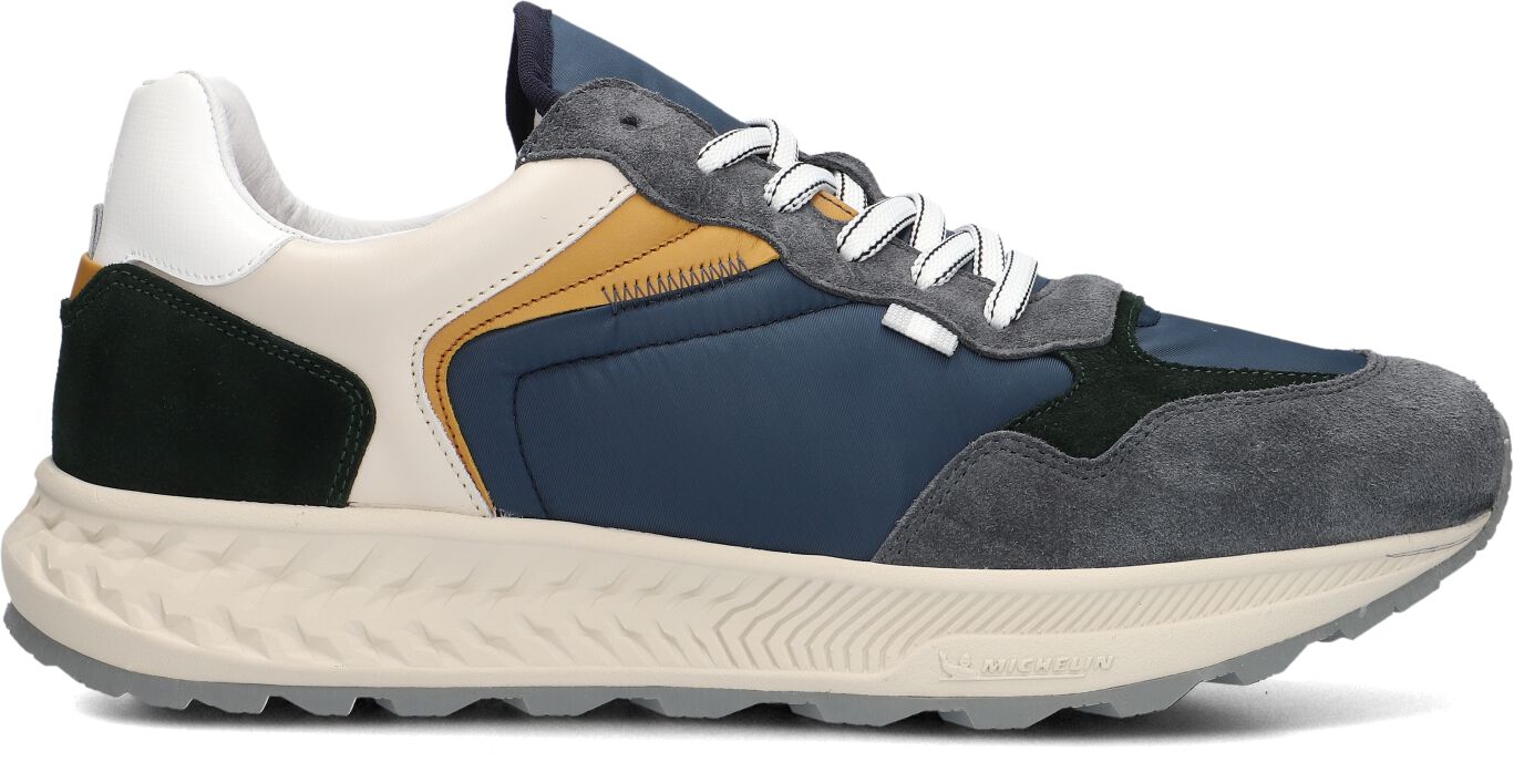 Clay Lage Sneakers Heren 13655, Maat: 41, Materiaal: Leer, Kleur: Blauw