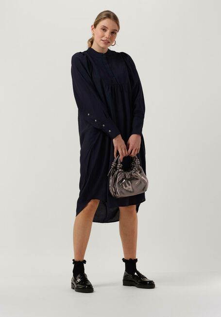 Donkerblauwe CO'COUTURE Midi jurk CALLUM VOLUME DRESS - large