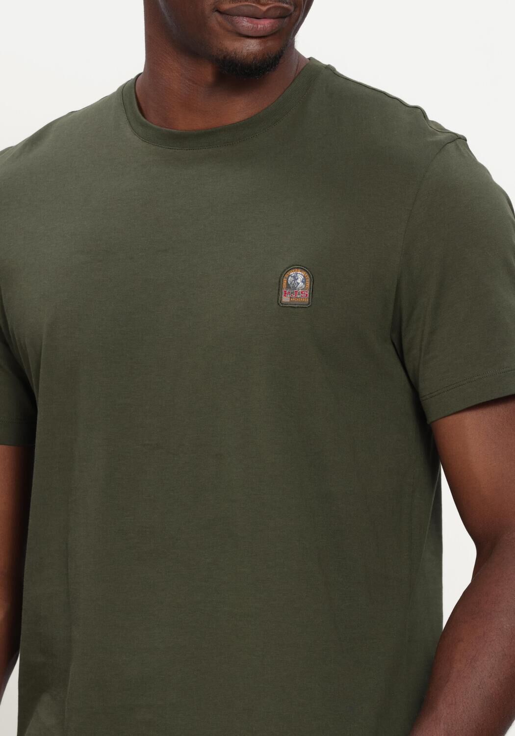 Donkergroene PARAJUMPERS T-shirt PATCH TEE - large