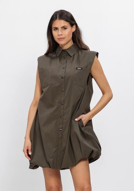 Khaki JOHNY Mini jurk EZRA DRESS - large