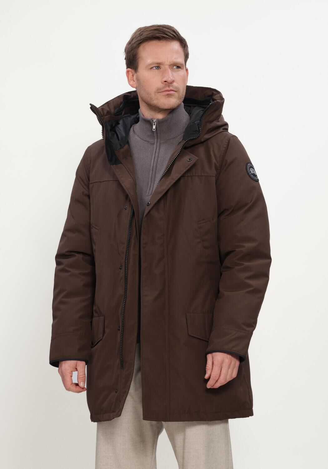 Bruine CANADA GOOSE Parka's LANGFORD PARKA- CR BLACK DISC - large