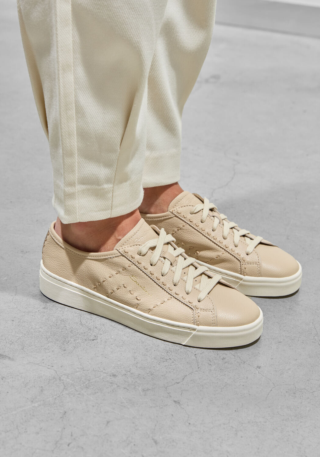 Beige SANTONI Sneakers DBS ZOOM - medium