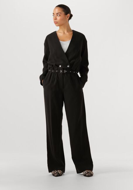 Zwarte DANTE6 Pantalon TYLER BELTED ADJUSTABLE PANTS - large