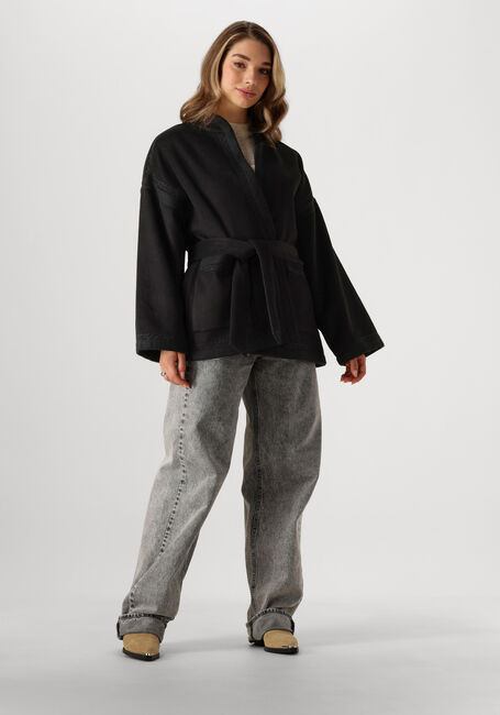 Zwarte ANTIK BATIK Kimono WILLIAM KIMONO - large