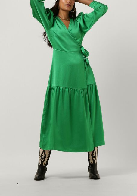 Groene CO'COUTURE Midi jurk MIRA WRAP DRESS - large