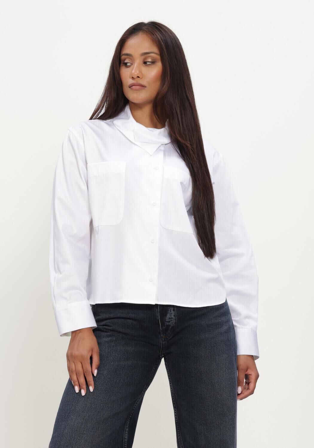 Witte MARGAUX LONNBERG Blouses DORY CHEMISE - large