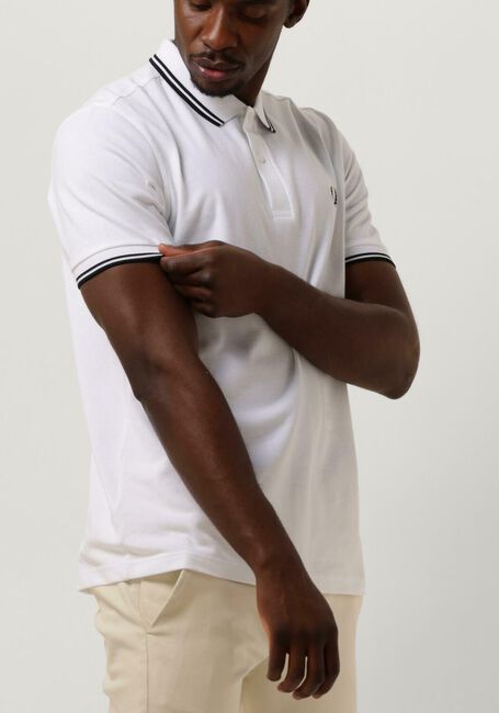 Witte FRED PERRY Polo THE TWIN TIPPED FRED PERRY SHIRT - large