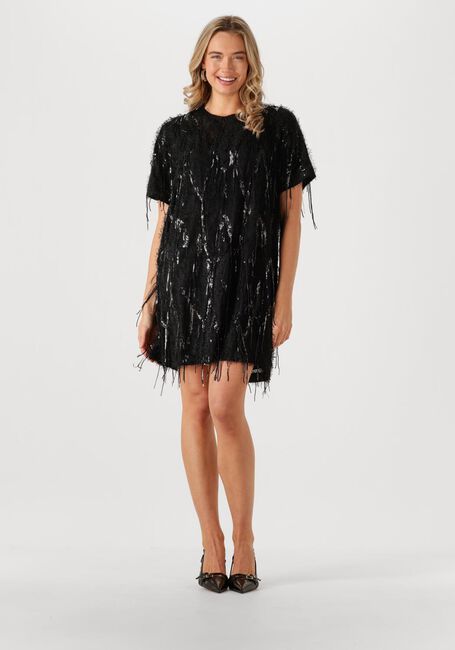 Zwarte CO'COUTURE Mini jurk SILLACC SEQUIN DRESS - large