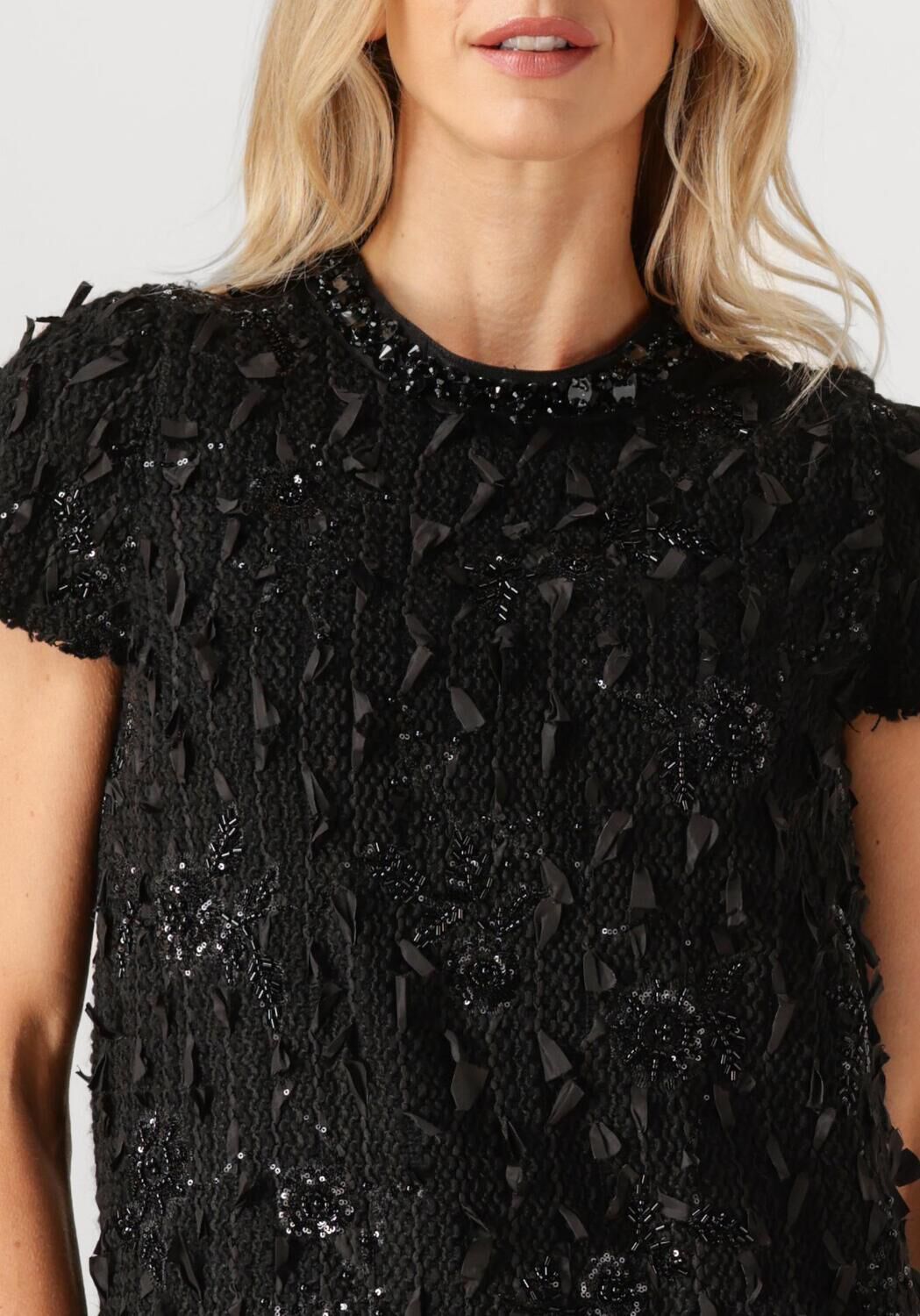 Zwarte LUISA CERANO Mini jurk 738627/3801-00 - large