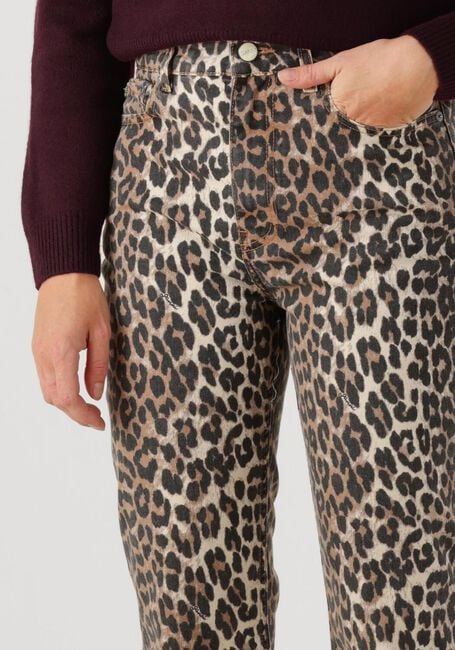 Multi GANNI Straight leg jeans PRINT DENIM BETZY CROPPED - large