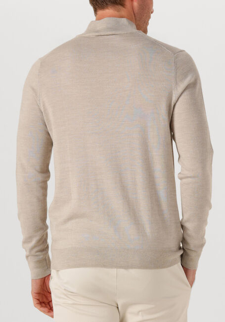 Zand PROFUOMO Trui PULLOVER HALF ZIP MERINO - large