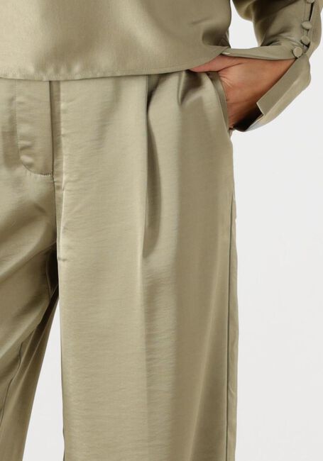 Khaki DANTE6 Broeken JULES SATIN SMART PANTS - large