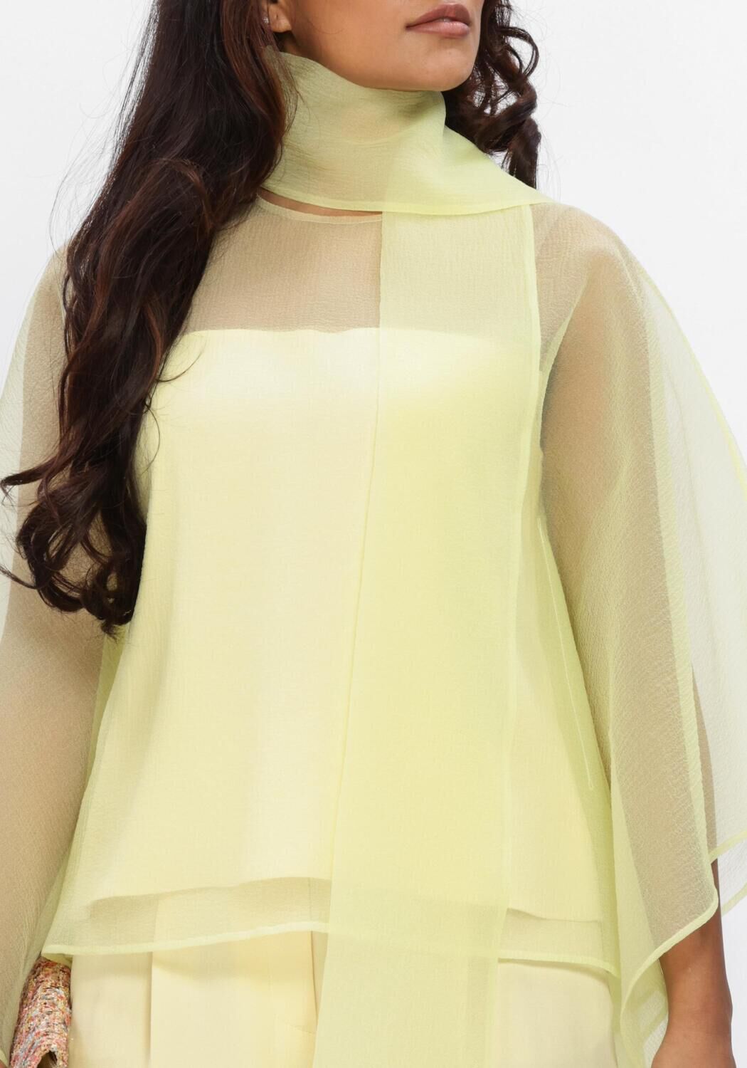 Butter yellow NATAN Top TOP MANCHES 3/4 - large