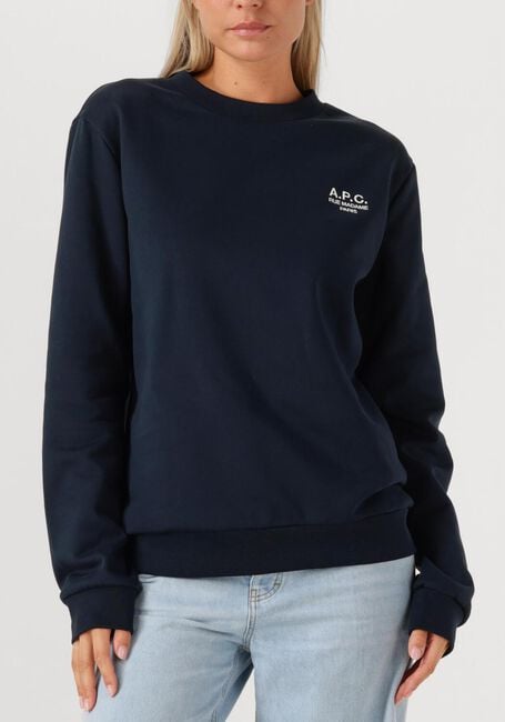 Donkerblauwe APC Sweater SWEAT STANDARD RUE MADAME GOTS - large