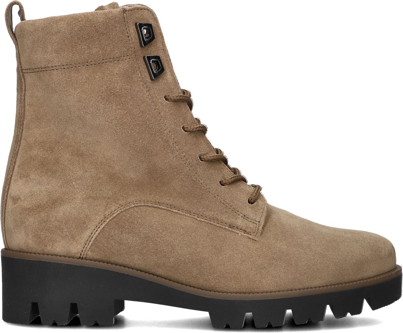 Gabor Veterboots Dames 776, Maat: 35,5, Materiaal: Suède, Kleur: Beige
