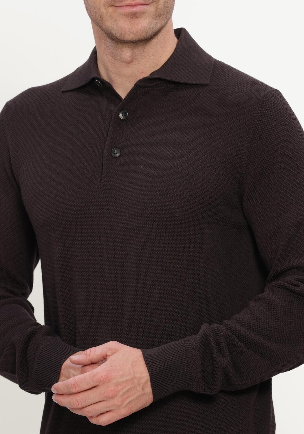 Bruine FILIPPO DE LAURENTIIS Polo POLO ML - large