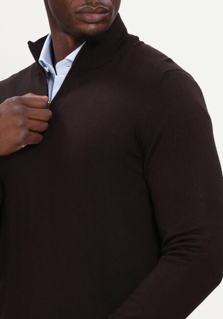 Bruine GRAN SASSO Trui MOCK ZIP - large
