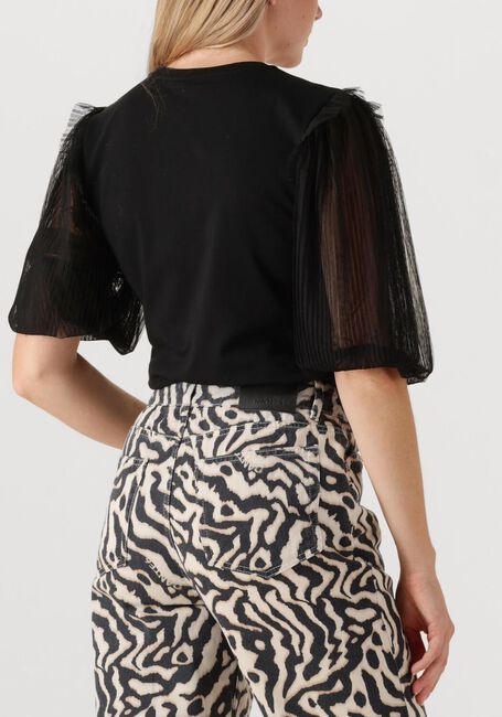 Zwarte DANTE6 Top ANNISSA PUFFY TULLE TEE - large