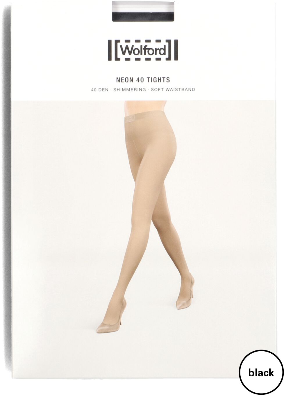 Wolford Panty Dames Neon 40 Tights, Maat: S, Materiaal: Polyamide, Kleur: Zwart afbeelding