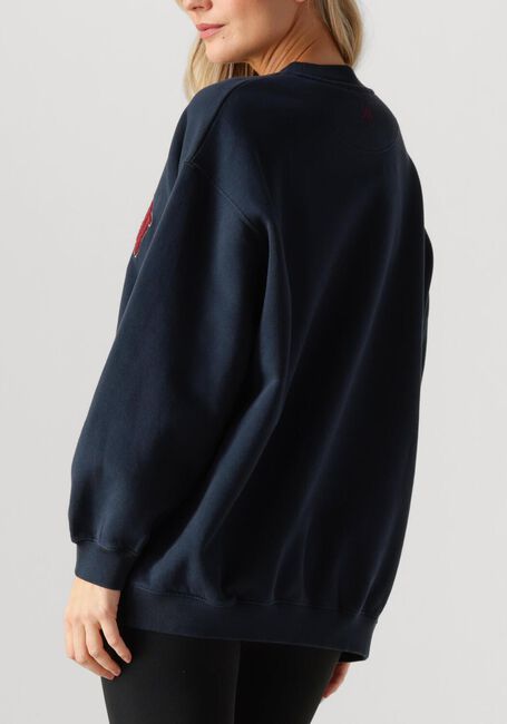 Donkerblauwe DEBLON SPORTS Sweater MALOU SWEATER - large