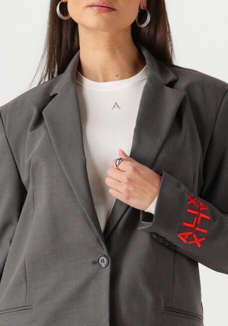 Grijze ALIX THE LABEL Blazer LADIES WOVEN CLEAN BLAZER - large