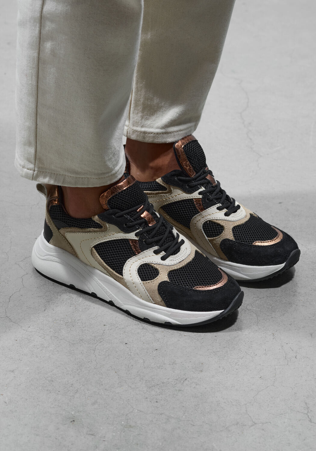 Zwarte LINA LOCCHI Lage sneakers CIBEL - large