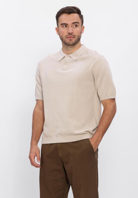 Beige FOR&Eacute;T Polo SEA COTTON LINEN SS POLO - large