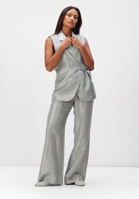 Grijze AIMEE THE LABEL Wijde broek FAITH TROUSER - large