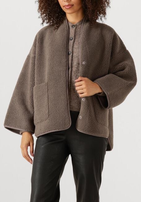 Bruine KNIT-TED Teddy jas JOKO - large