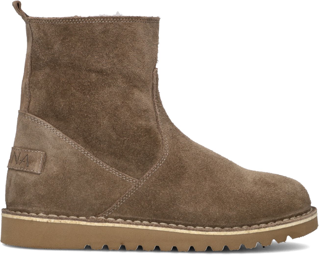 Ayana Enkelboots Dames 2427, Maat: 35, Materiaal: Suède, Kleur: Taupe