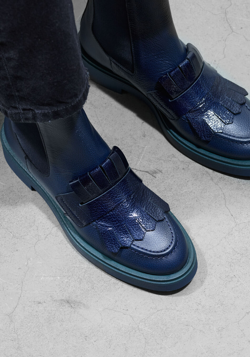 Blauwe HISPANITAS Chelsea boots CHI243613 - large