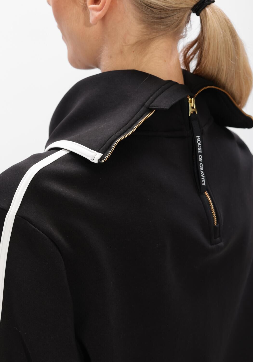 Zwarte HOUSE OF GRAVITY Sweater CONTRAST TURTLENECK SWEATER - large