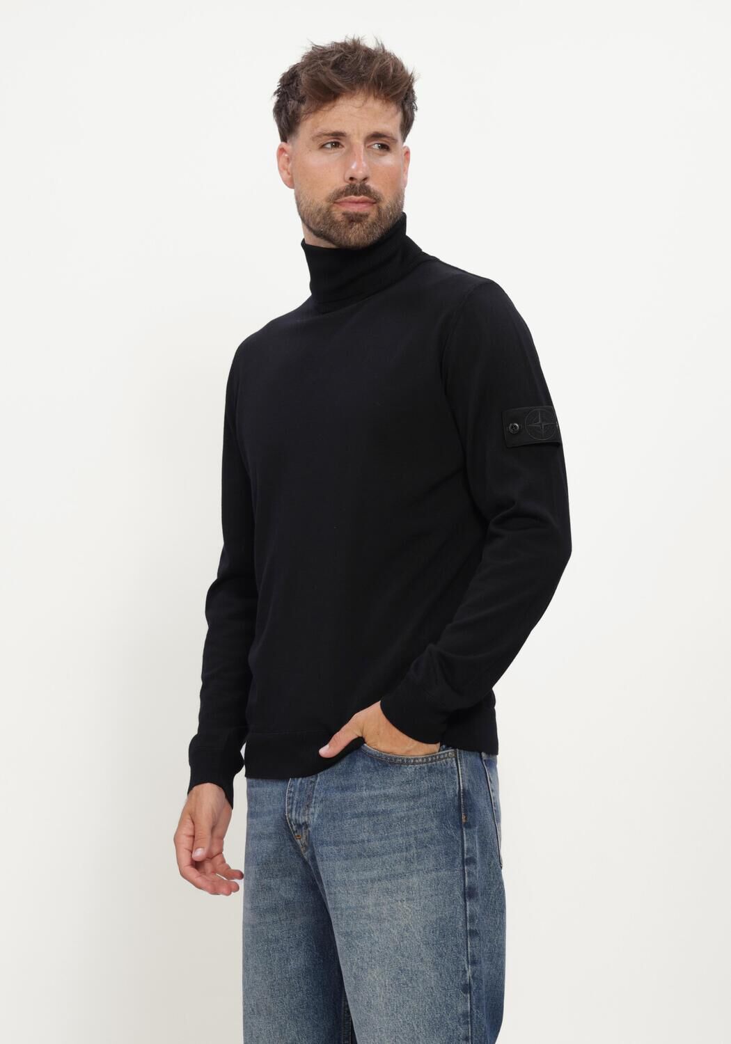 Zwarte STONE ISLAND Jack BOMBER S0A23 - large