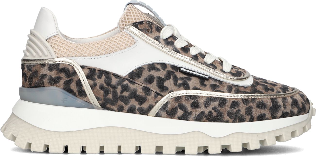 Floris van Bommel Lage Sneakers Dames Sfw-10131, Maat: 35, Materiaal: Leer, Kleur: Taupe